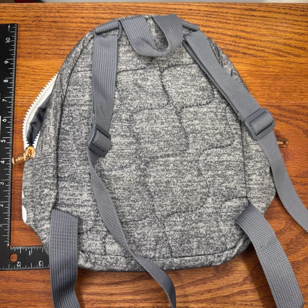 Adidas Mini Backpack Gray and Rose Gold zip small‎ bag
